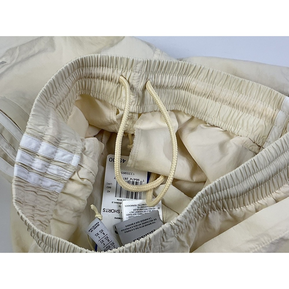 Adidas Originals Men's XS Sprinter Shorts Cream White 3 Stripe New With Tags - Picture 7 of 12